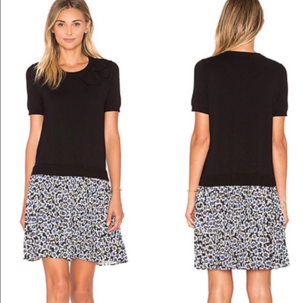 Kate Spade Hollyhock Pleated Floral Skirt Dress XL